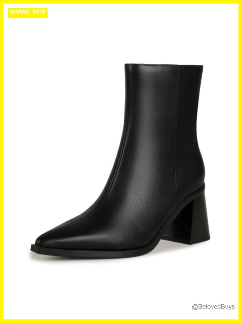 Women's Ankle Boots Chunky Block Low Heel Booties Zip